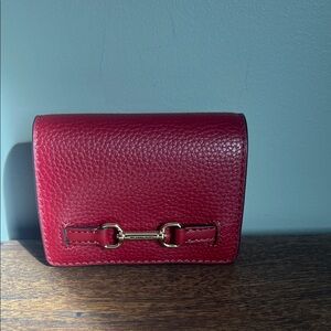 Michael Kors Red Leather Wallet